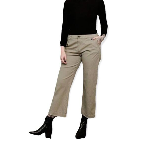 ATM Cropped Boyfriend Pant in Faded Sage - Picture 13 of 13